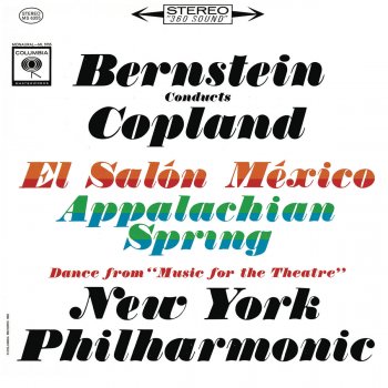 Aaron Copland, Leonard Bernstein & New York Philharmonic Music for the Theatre (Suite in 5 Parts for Small Orchestra): II. Dance