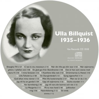 Ulla Billquist Cest La Vie, Messieurs