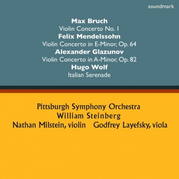 Nathan Milstein Violin Concerto in A-Minor, Op. 82: I. Moderato