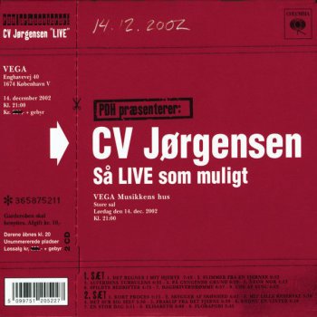 C.V. Jørgensen Ude Af Sync (Live)