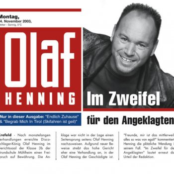 Olaf Henning Im Zweifel für den Angeklagten (Drei Jahre Auf Bewährung Mix)