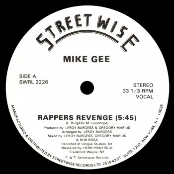 Mike Gee Rappers Revenge (Instrumental)