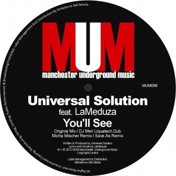 Universal Solution feat. LaMeduza You'll See - Original Mix