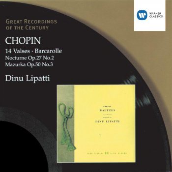 Dinu Lipatti Barcarolle in F sharp major Op. 60 (1997 Remastered Version)