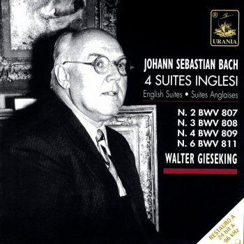 Walter Gieseking English Suite No. 3 in G Minor, BWV 808: IV. Sarabande