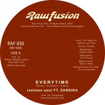 Исполнитель Restless Soul, альбом Everytime