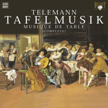 Musica Amphion, Jaap Ter Linden, Rémy Baudet, Georg Philipp Telemann, Frank de Bruine, Wilbert Hazelzet, Arts Music Recording, Rotterdam & Pieter-Jan Belder Musique De Table, Production I, II. Quatuor In G Major For Flute, Oboe, Violin and B.C.: Largo-Allegro-Largo