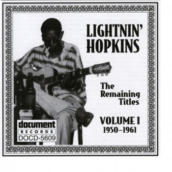 Lightnin' Hopkins One Kind Of Favor (J 495)