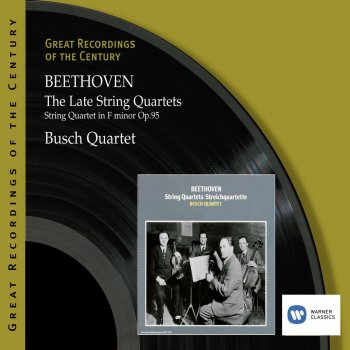 Ludwig van Beethoven feat. Busch Quartet String Quartet No. 14 in C sharp minor Op. 131 (2008 Digital Remaster): IV. Andante ma non troppo e molto cantabile