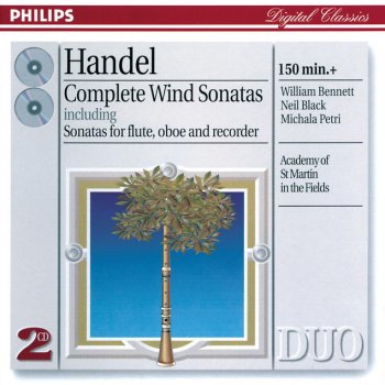 George Frideric Handel, William Bennett, Trevor Wye, George Malcolm, Denis Vigay & Academy of St. Martin in the Fields Trio Sonata for 2 Flutes and Continuo in E minor, HWV 395: 1. Largo