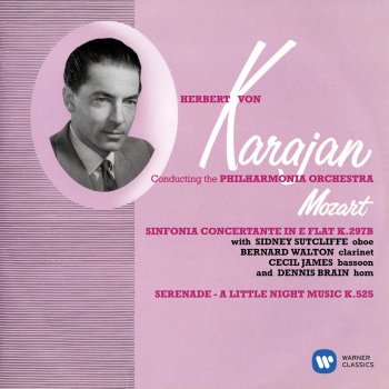 Wolfgang Amadeus Mozart feat. Herbert von Karajan, Bernard Walton, Cecil James, Sidney Sutcliffe & Philharmonia Orchestra Mozart: Sinfonia concertante in E-Flat Major, K. 297b: I. Allegro