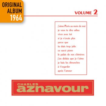 Charles Aznavour Vivre avec toi