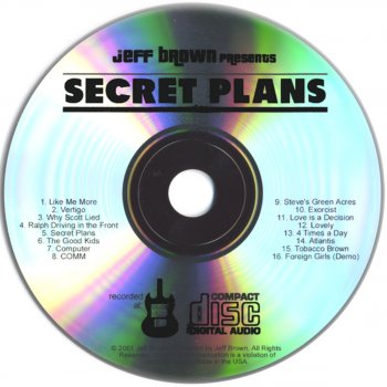 Jeff Brown Secret Plans