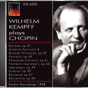 Wilhelm Kempff Barcarolle, Op. 60