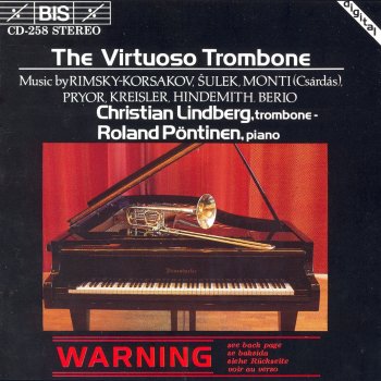 Исполнитель Christian Lindberg feat. Roland Pontinen, альбом The Virtuoso Trombone