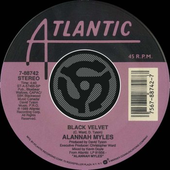 Alannah Myles Black Velvet (45 Version)