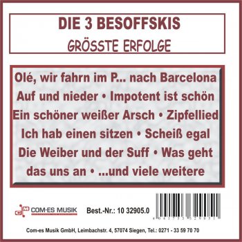 Die 3 Besoffskis Klosett-Tango