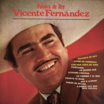 Vicente Fernández Con una Copa de Vino