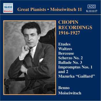Benno Moiseiwitsch Impromptu No. 1 in A-Flat Major, Op. 29