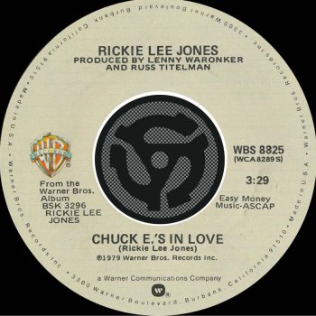 Rickie Lee Jones Chuck E's In Love (45 Version)