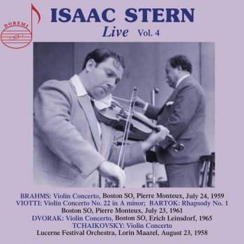 Isaac Stern Violin Rhapsody No. 1, Sz. 87 (Version for Violin & Orchestra) [Live]