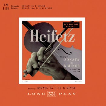 Claude Debussy, arr. by Jascha Heifetz Sonata No. 3 in G Minor: Allegro vivo