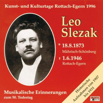 Leo Slezak Holde Aida, Aida (Oper in 4 Akten) (Auszug)