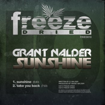 Исполнитель Grant Nalder, альбом Sunshine