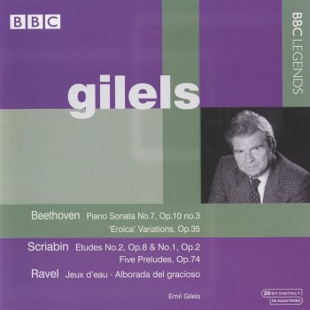 Emil Gilels 3 Pieces, Op. 2: No. 1. Etude in C sharp minor