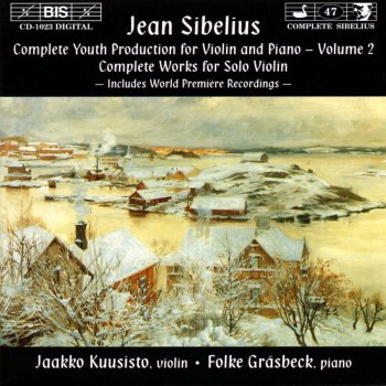Исполнитель Jean Sibelius, Jaakko Kuusisto & Folke Gräsbeck, альбом Complete Youth Production for Violin and Piano, Volume 2