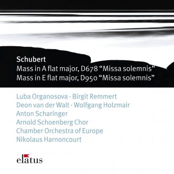 Franz Schubert feat. Nikolaus Harnoncourt Schubert : Mass No.6 in E flat major D950, 'Missa Solemnis' : IV Sanctus