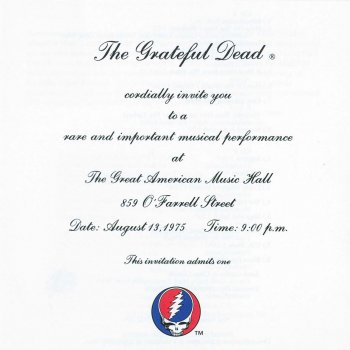 Grateful Dead Sugaree (Live At the Great American Music Hall, San Francisco, CA, August 13, 1975)