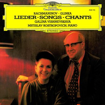 Galina Vishnevskaya feat. Mstislav Rostropovich Spring Water, Op. 14, No. 11