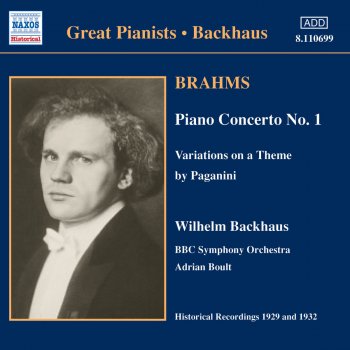 Исполнитель Johannes Brahms feat. Wilhelm Backhaus, альбом Brahms: Piano Concerto No. 1 (Backhaus) (1932)