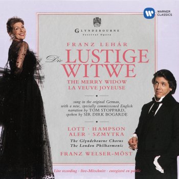 Franz Lehár feat. Franz Welser-Möst, Alison Duguid, Anna O'Byrne, Christopher Parke, Elzbieta Szmytka, Glyndebourne Chorus, Howard Quilla Croft, Joanna Campion, John Aler, Kurt Azesberger, Michelle Walton, Paula O'Sullivan, Philippa Daly, Robert Poulton, Rudolf Schasching, Stuart MacIntyre, Thomas Hampson & London Philharmonic Orchestra Lehár: The Merry Widow, Act III: Closing Song. "Ja, das Stadium der Weiber ist schwerz" (Live at Royal Festival Hall, 1993)