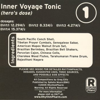 Исполнитель Greg Ellis, альбом Rhythm Pharm: Inner Voyage